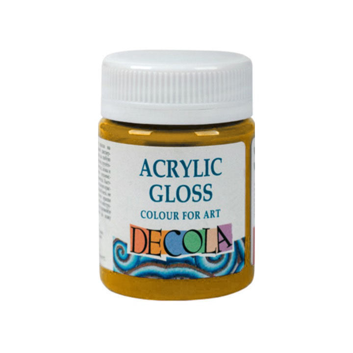 Glänzende Acrylfarbe Decola 56 ml – Gelb Medium