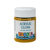 Glänzende Acrylfarbe Decola 56 ml – Gelb Medium