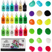 Glasfarben-Set Phoenix - 18 x 30 ml