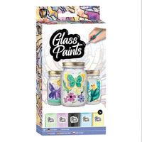 Glasmalfarben Set mit Pinsel 5x20 ml — Bild 3