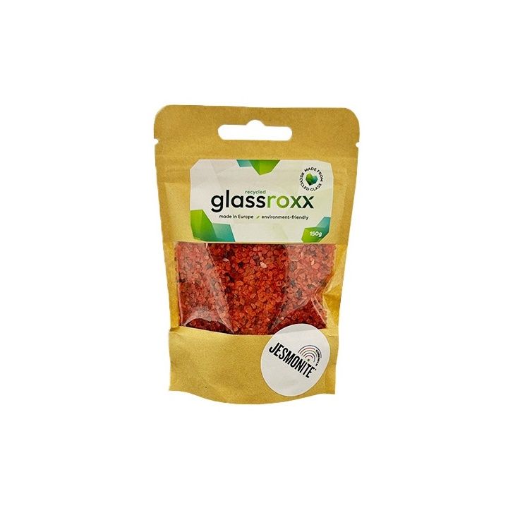 Glassroxx Jesmonite Glasgranulat 150 g – Dunkelorange