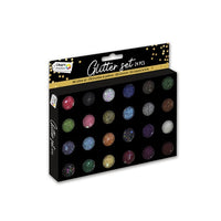 Buntes 24-teiliges Glitzer-Set von Craft Sensations für kreative Bastelarbeiten | ARTMIE