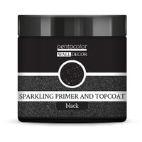 Glitzernde Wall Decor Grundierung und Effektfarbe Pentart Schwarz | verschiedene Größen — Bild 2