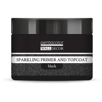 Glitzernde Wall Decor Grundierung und Effektfarbe Pentart Schwarz | verschiedene Größen — Bild 1
