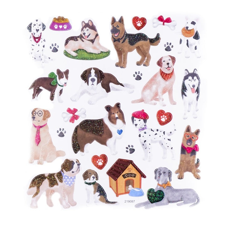 Glitzersticker | Hunde, 27 Stück — Bild 1