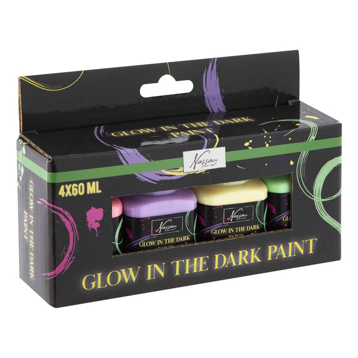 Glow in the Dark Acrylfarben-Set Nassau 4 x 60 ml — Bild 3