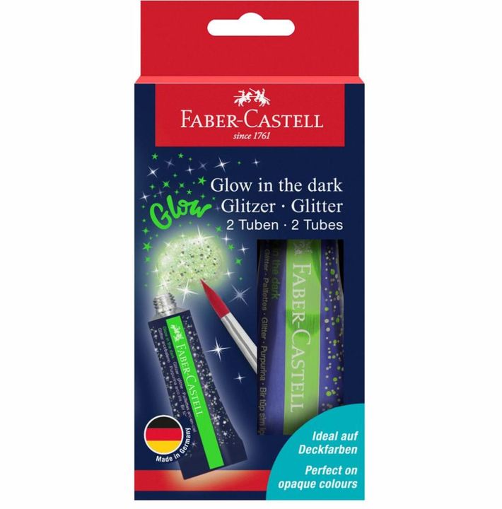 Glow-in-the-Dark Glitter für Aquarellfarben 2 x 12 ml — Bild 2