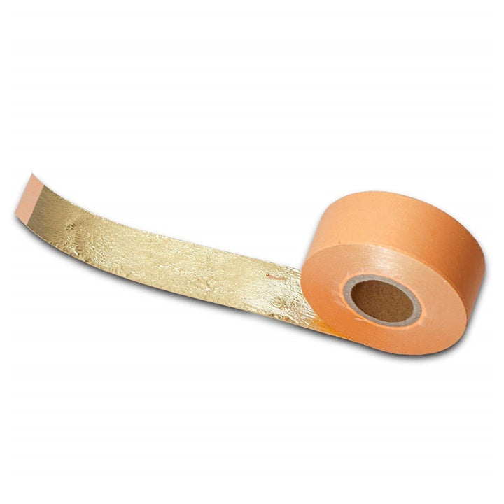 Gold-Metallic-Scheiben auf Rolle 2,5 cm x 50 m — Bild 1