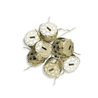 Gold Metallösen für Kugeln | 18 mm 10 Stück — Bild 3
