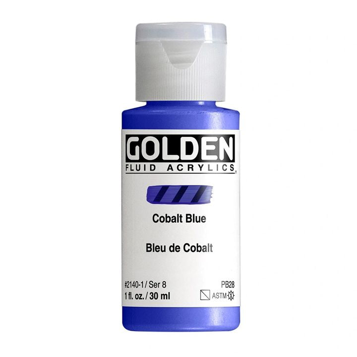 GOLDEN Fluid Acrylfarbe 118 ml – 2140 Kobalt Blau