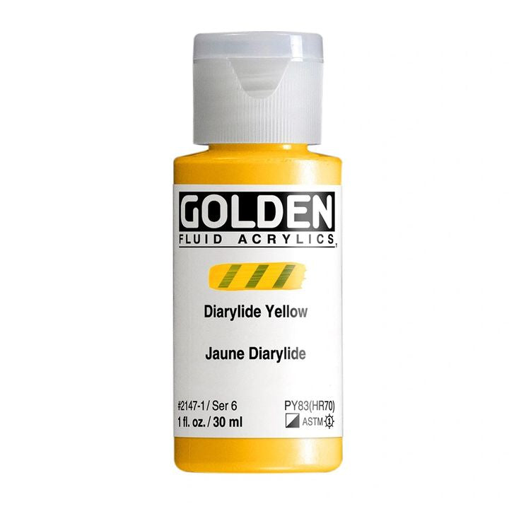 GOLDEN Fluid Acrylfarbe 118 ml – 2147 Pigmentgelb