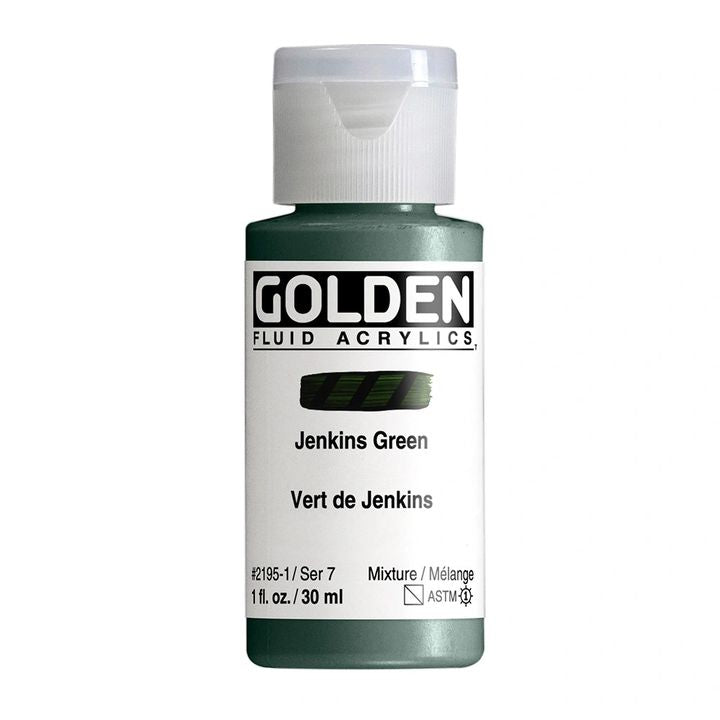 GOLDEN Fluid Acrylfarbe 118 ml – 2195 jenkins Grün