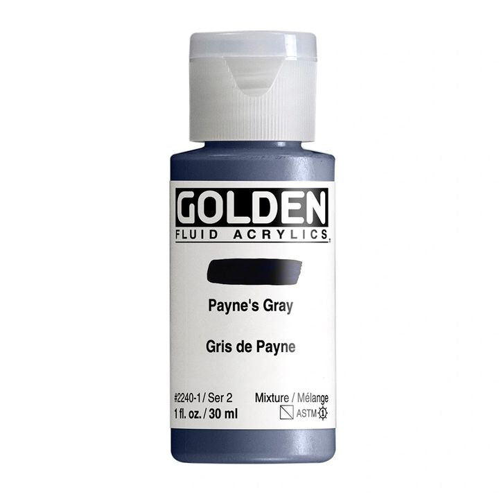 GOLDEN Fluid Acrylfarbe 118 ml – 2240 payne Grau