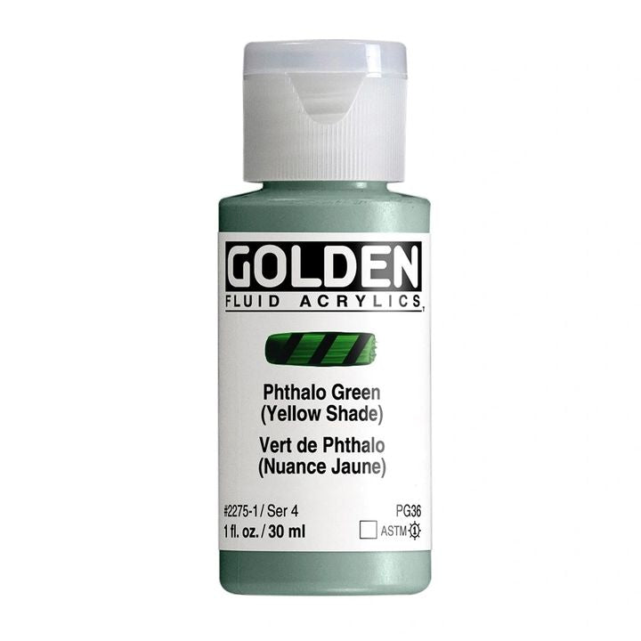 GOLDEN Fluid Acrylfarbe 118 ml – 2275 violettgrün (gelber Farbton)