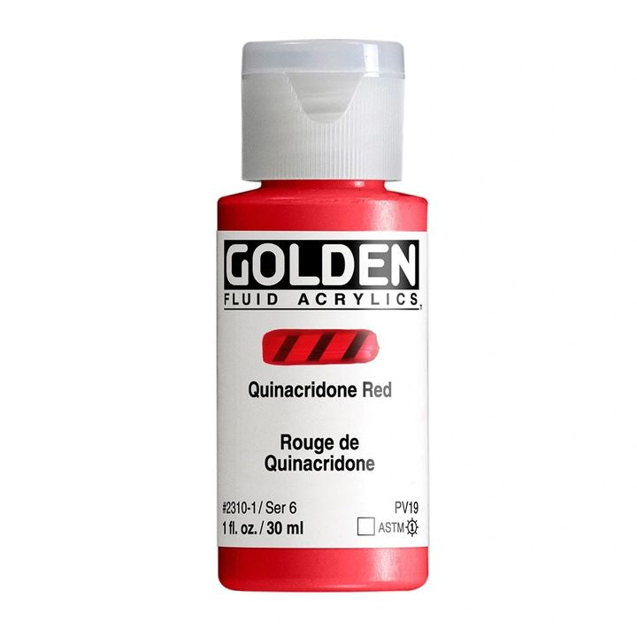GOLDEN Fluid Acrylfarbe 118 ml – 2310 Chinacridonrot