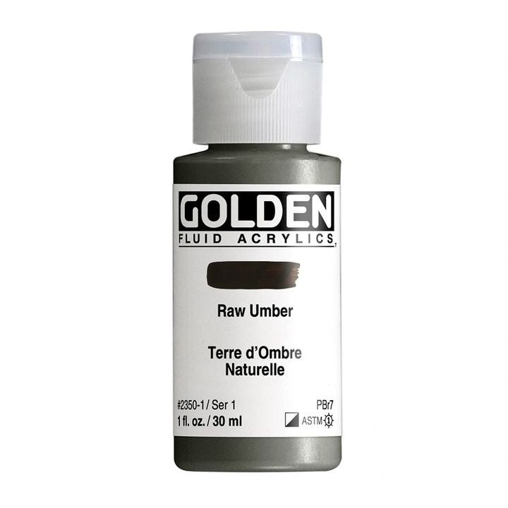 GOLDEN Fluid Acrylfarbe 118 ml – 2350 Umbra natur