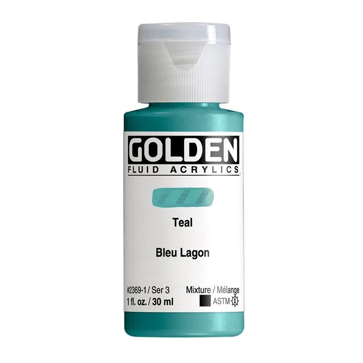 GOLDEN Fluid Acrylfarbe 118 ml – 2369 Blaugrün