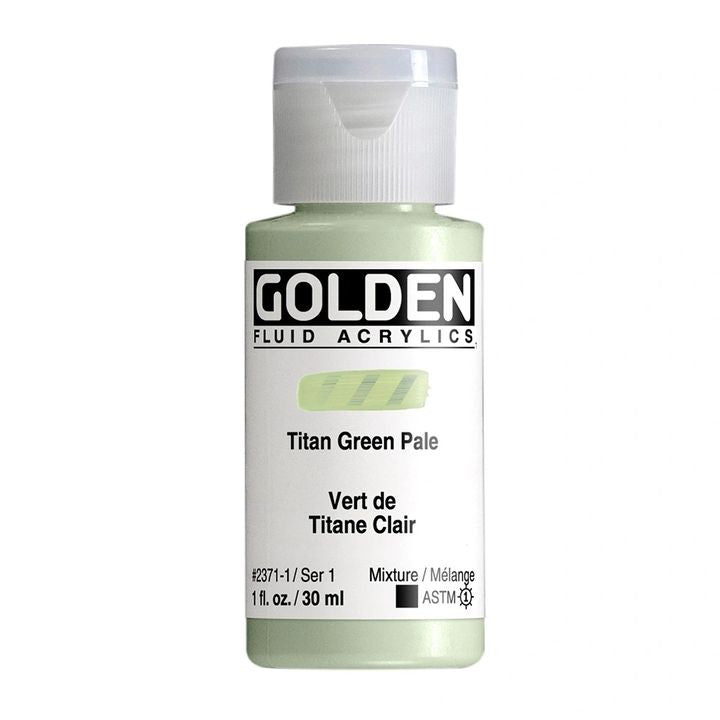GOLDEN Fluid Acrylfarbe 118 ml – 2371 Titan hellgrün