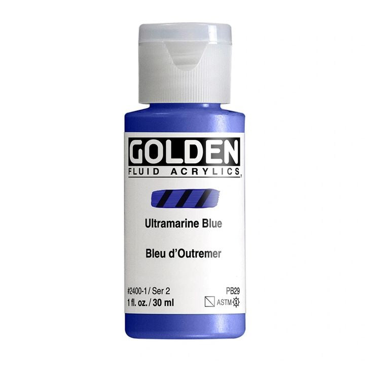 GOLDEN Fluid Acrylfarbe 118 ml – 2400 Ultramarin Blau
