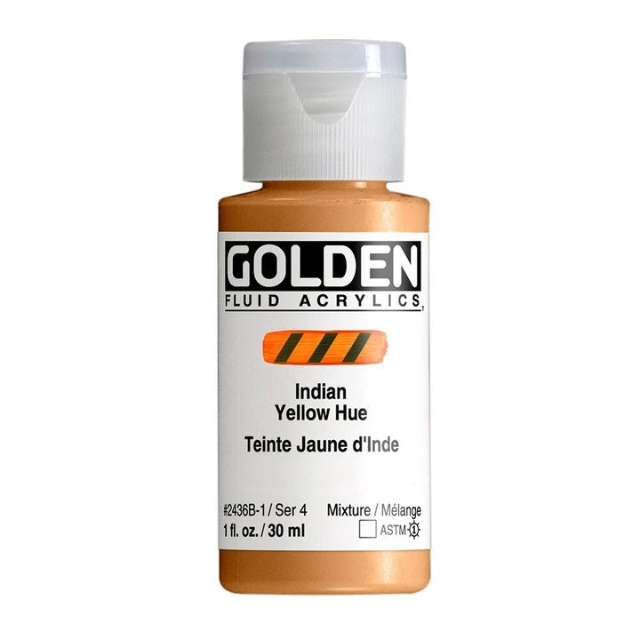 GOLDEN Fluid Acrylfarbe 118 ml – 2436 india gelb Farbton