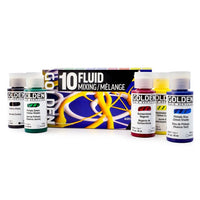 GOLDEN Fluid Acrylfarben-Set Mixing 10 × 30 ml