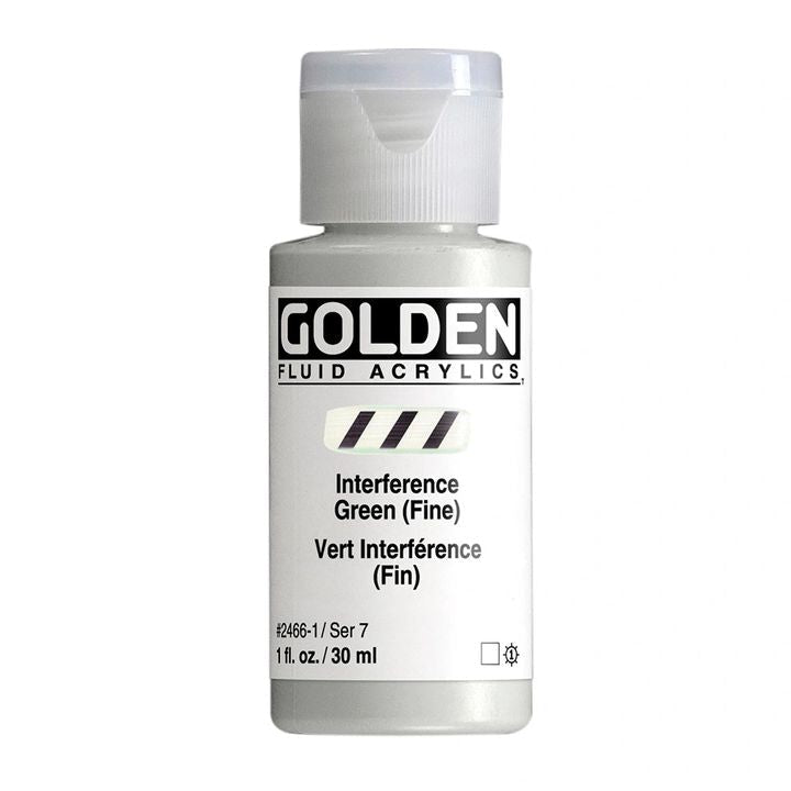 GOLDEN Fluid Interference Acrylfarbe 118 ml – 2466 Grün