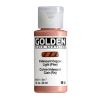 GOLDEN Fluid Iridescent Acrylfarbe 118 ml – 2452 Kupfer hell