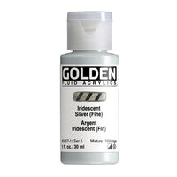 GOLDEN Fluid Iridescent Acrylfarbe 118 ml – 2457 Silber