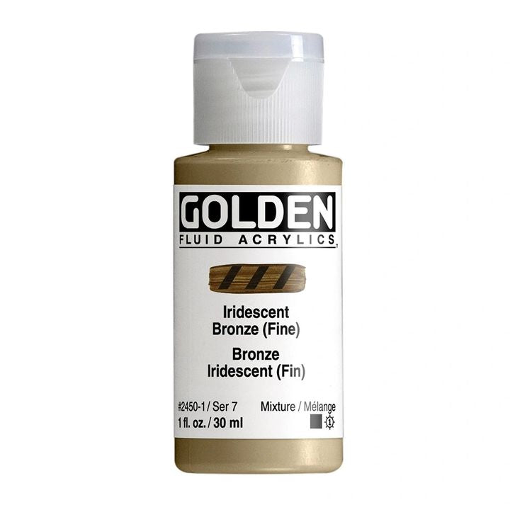 GOLDEN Fluid Iridescent Acrylfarbe 30 ml | verschiedene Farben — Bild 1