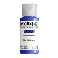 GOLDEN Fluid Acrylfarbe 30 ml – 2400 Ultramarin Blau