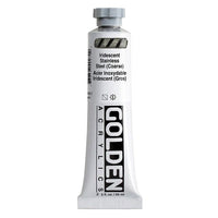 GOLDEN Heavy Body Acrylfarbe 59 ml – 4027 Stahl (grob)