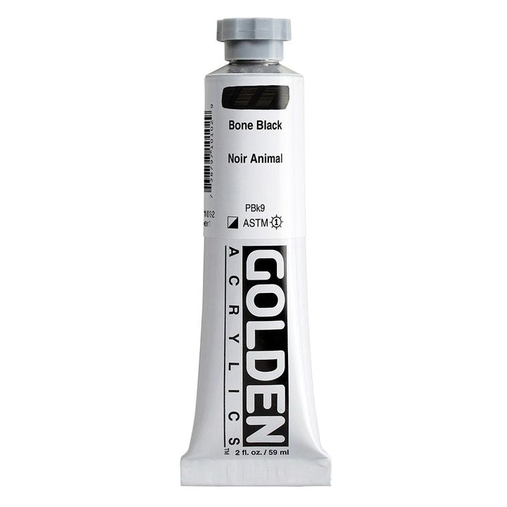 GOLDEN Heavy Body Acrylfarbe 59 ml – 1010 bone schwarz