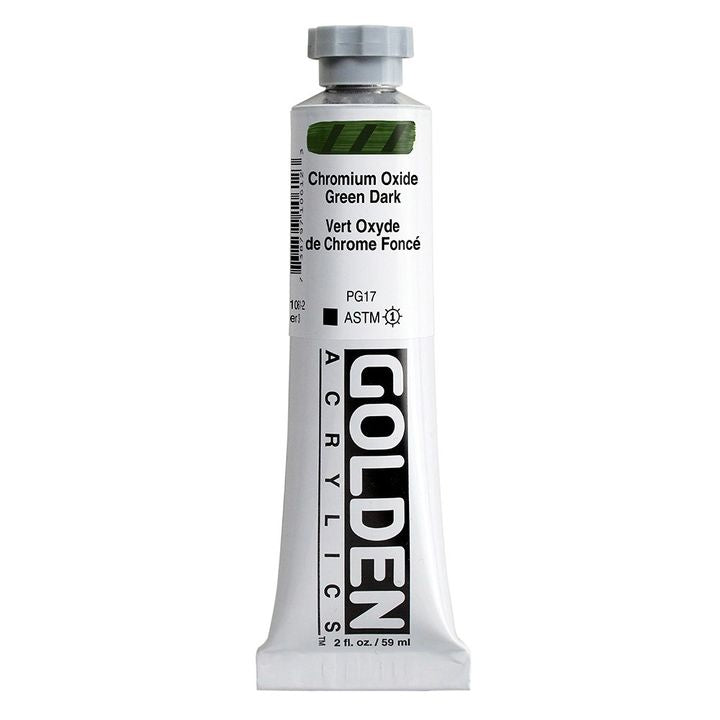 GOLDEN Heavy Body Acrylfarbe 59 ml – 1061 Chromoxid dunkelgrün
