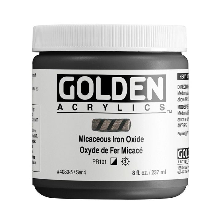 GOLDEN Heavy Body Acrylfarbe Micaceous Iron Oxide 118 ml | verschiedene Farben — Bild 1