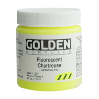 GOLDEN Heavy Body Fluoreszierende Acrylfarbe 118 ml – 4615 chartreuse Gelb