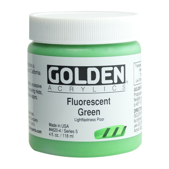 GOLDEN Heavy Body Fluoreszierende Acrylfarbe 118 ml – 4620 Grün