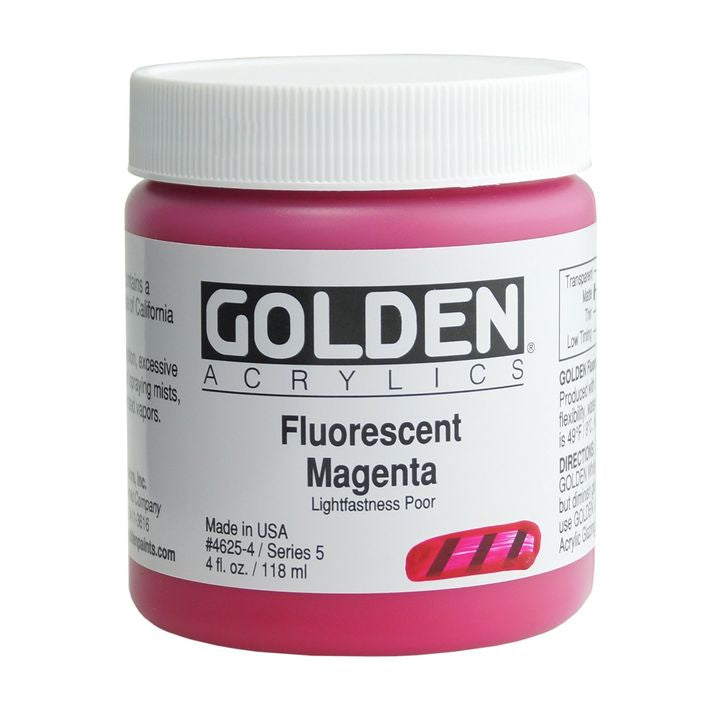 GOLDEN Heavy Body Fluoreszierende Acrylfarbe 118 ml – 4625 magenta