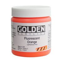 GOLDEN Heavy Body Fluoreszierende Acrylfarbe 118 ml – 4630 Orange