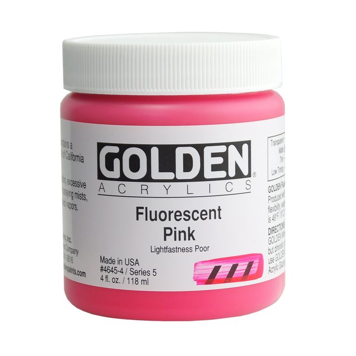 GOLDEN Heavy Body Fluoreszierende Acrylfarbe 118 ml – 4645 Rosa