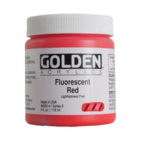 GOLDEN Heavy Body Fluoreszierende Acrylfarbe 118 ml – 4650 rot