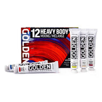 GOLDEN Heavy Body Mixing Acrylfarben-Set 12 x 22 ml