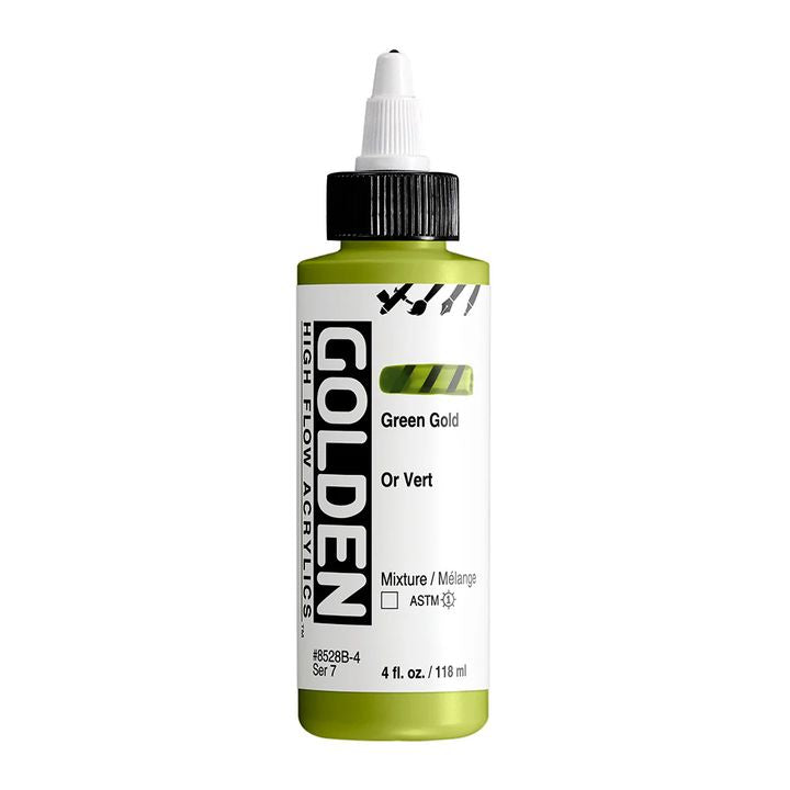 GOLDEN High Flow Acrylfarbe 118 ml – 8528 Grün Gold