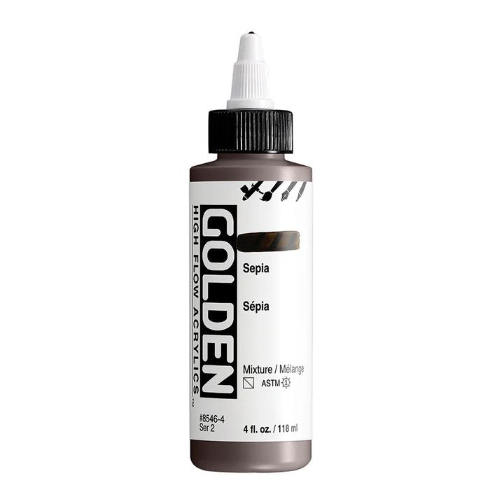 GOLDEN High Flow Acrylfarbe 118 ml – 8546 Sepia