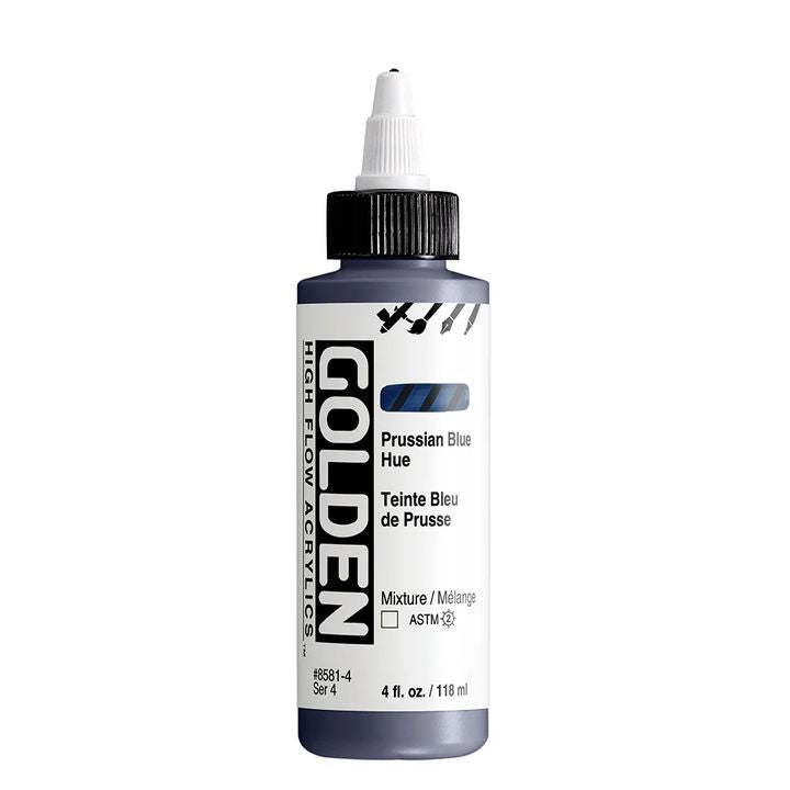 GOLDEN High Flow Acrylfarbe 118 ml – 8581 Berliner Blau Hue