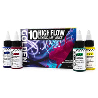 GOLDEN High Flow Acrylfarben-Set Mixing 10 x 30 ml