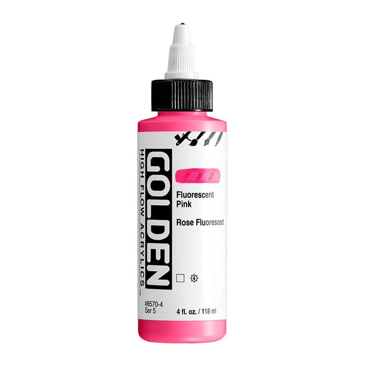GOLDEN High Flow Fluorescent Acrylfarbe 118 ml – 8570 Rosa