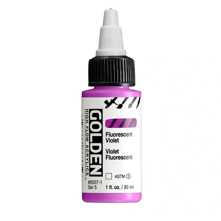 GOLDEN High Flow Fluorescent Acrylfarbe 30 ml – 8507 Violett