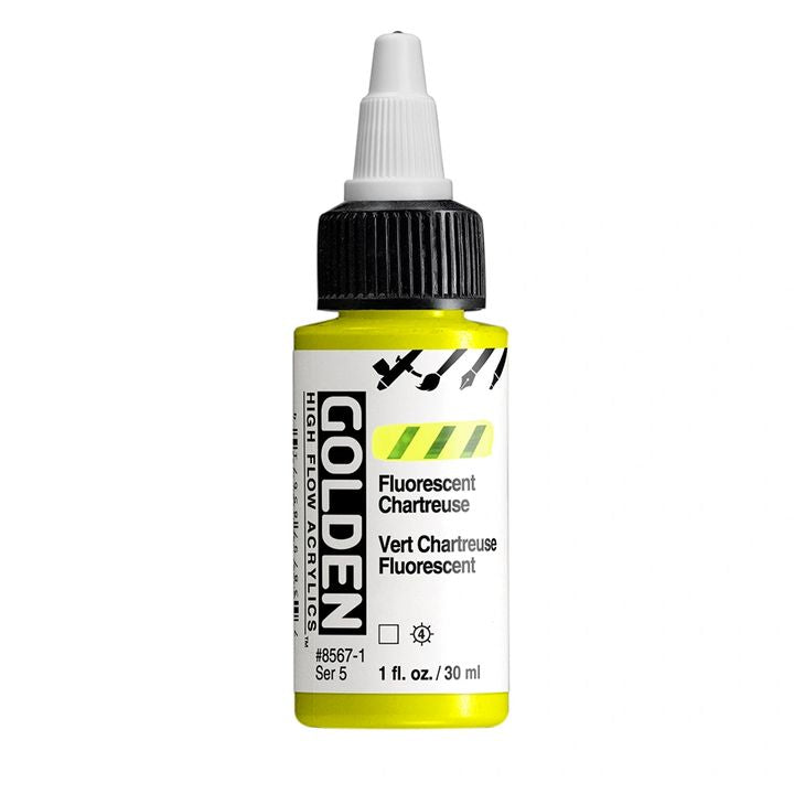 GOLDEN High Flow Fluorescent Acrylfarbe 30 ml – 8567 Chartreuse