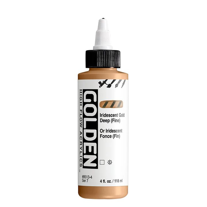 GOLDEN High Flow Iridescent Acrylfarbe 118 ml – 8513 Tief Gold Fein