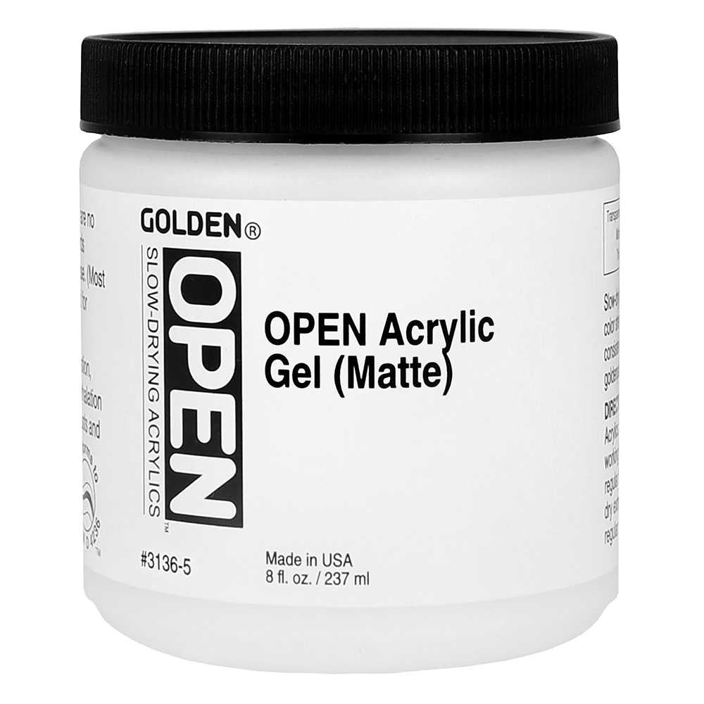 GOLDEN Open Acrylic Gel Matte langsam trocknendes Acrylgel matt 237 ml